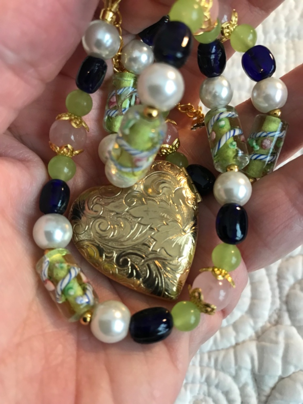 “My Open Heart”: Artisan necklace - Picture 13 of 14